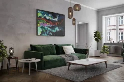 XXL Gemälde 'Iridescent Ore' | Handgemaltes Unikat