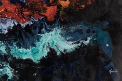 XXL Gemälde 'Iridescent Ore' | Handgemaltes Unikat