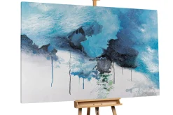 XXL Gemälde 'Le Voile turquoise' | Handgemaltes Unikat