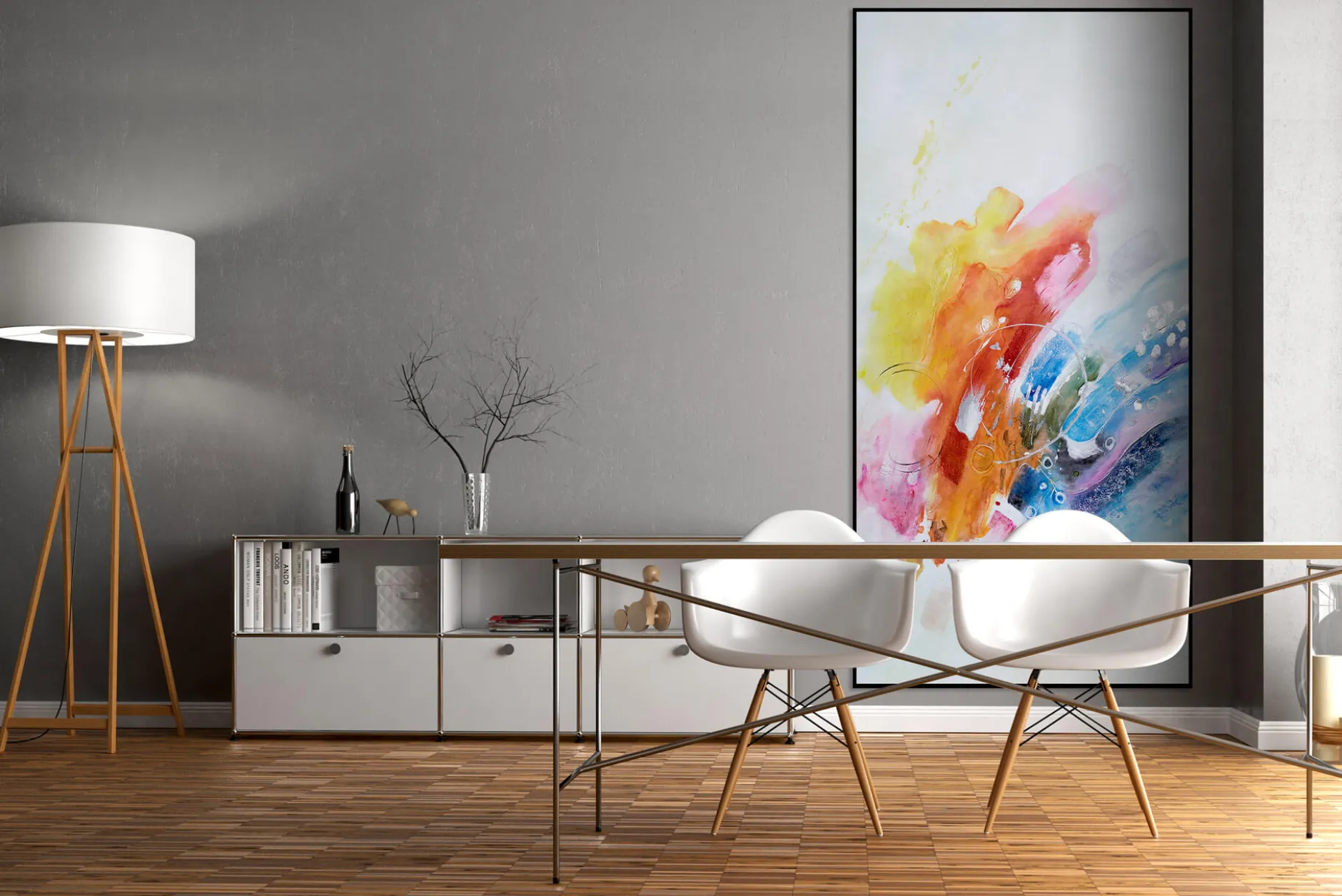 XXL Gemälde 'Mixed Up' | Handgemaltes Unikat