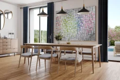 XXL Gemälde 'Polychrome Blueprint' | Handgemaltes Unikat