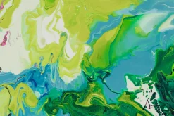 XXL Gemälde 'Regen im Frühling' | Handgemaltes Unikat