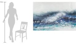 XXL Gemälde 'The Ocean Waves at Me' | Handgemaltes Unikat