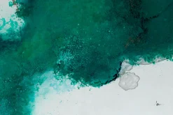 XXL Gemälde 'Turquoise Cloudscape' | Handgemaltes Unikat