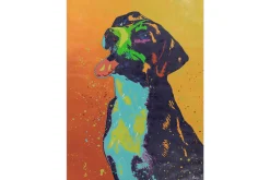 XXL Öl Gemälde 'A Dog's Love' | Handgemaltes Unikat