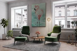 XXL Öl Gemälde 'A Red Feathered Friend' | Handgemaltes Unikat