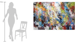 XXL Öl Gemälde 'Art of Splashes' | Handgemaltes Unikat