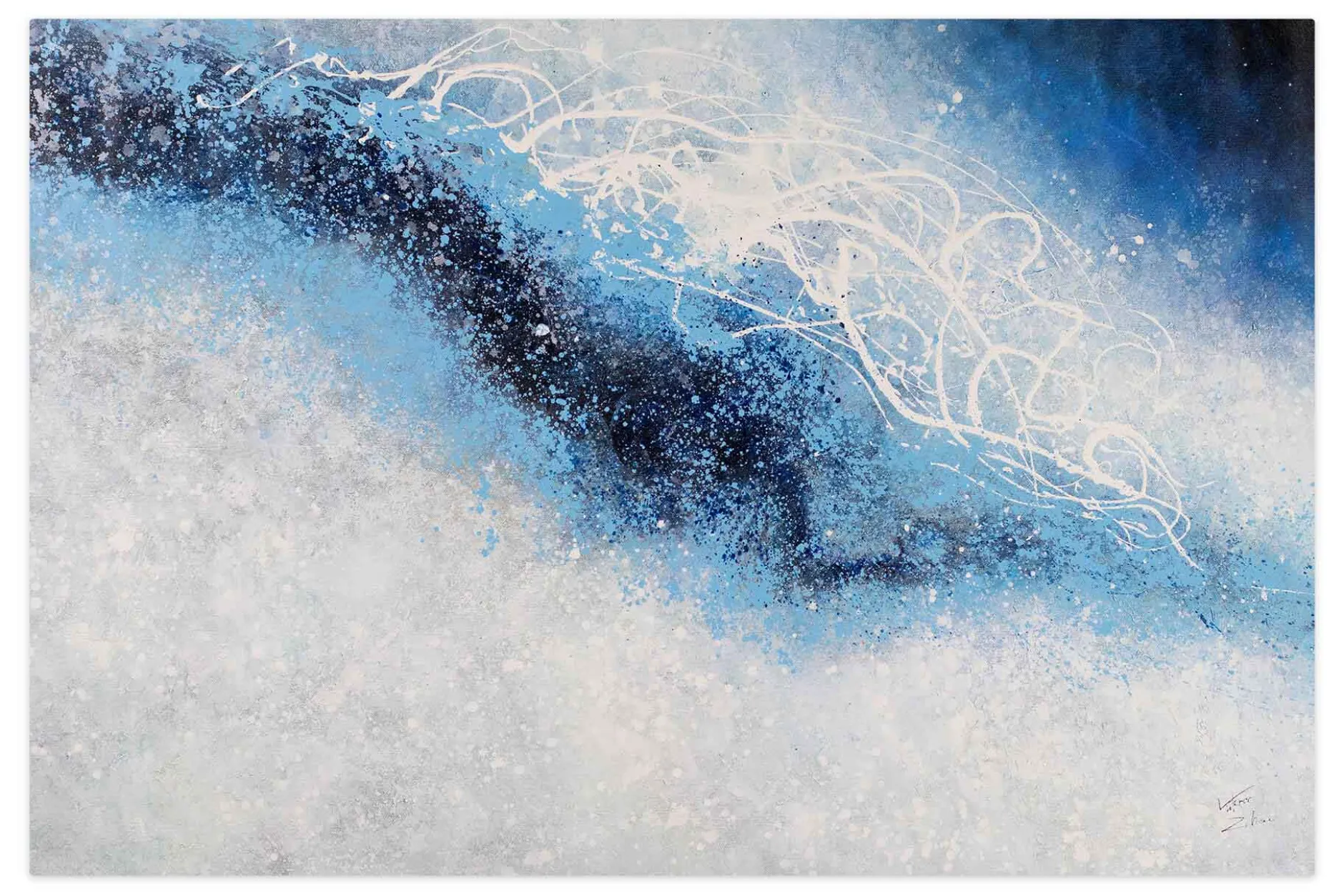XXL Öl Gemälde 'Aufziehender Sturm' | Handgemaltes Unikat