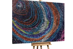 XXL Öl Gemälde 'Auge des Universums' | Handgemaltes Unikat