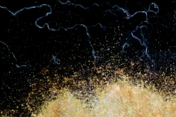 XXL Öl Gemälde 'Auriferous Storms' | Handgemaltes Unikat