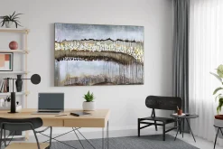 XXL Öl Gemälde 'Autumnal Marsh' | Handgemaltes Unikat