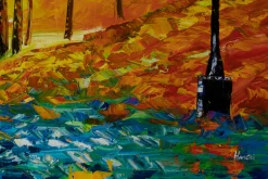 XXL Öl Gemälde 'Autumn Mood' | Handgemaltes Unikat
