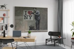 XXL Öl Gemälde 'Banksy in New York' | Handgemaltes Unikat