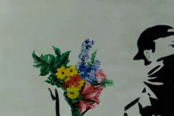 XXL Öl Gemälde 'Banksy's Bouquet' | Handgemaltes Unikat