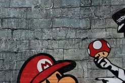 XXL Öl Gemälde 'Banksy's Mario' | Handgemaltes Unikat