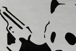 XXL Öl Gemälde 'Banksy's Panda' | Handgemaltes Unikat