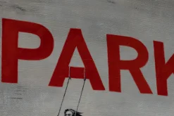 XXL Öl Gemälde 'Banksy's Parking' | Handgemaltes Unikat