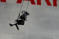 XXL Öl Gemälde 'Banksy's Parking' | Handgemaltes Unikat
