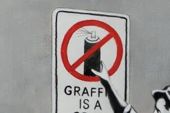 XXL Öl Gemälde 'Banksy's Prank' | Handgemaltes Unikat