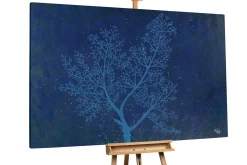 XXL Öl Gemälde 'Baum unter Sternen' | Handgemaltes Unikat