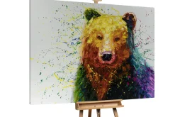 XXL Öl Gemälde 'Bear Hues' | Handgemaltes Unikat
