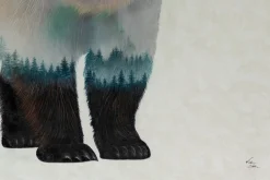 XXL Öl Gemälde 'Bear's Soul' | Handgemaltes Unikat