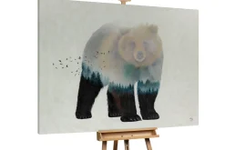 XXL Öl Gemälde 'Bear's Soul' | Handgemaltes Unikat