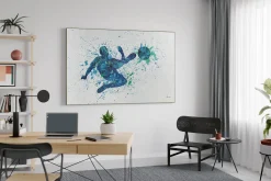 XXL Öl Gemälde 'Beautiful Football Kick' | Handgemaltes Unikat