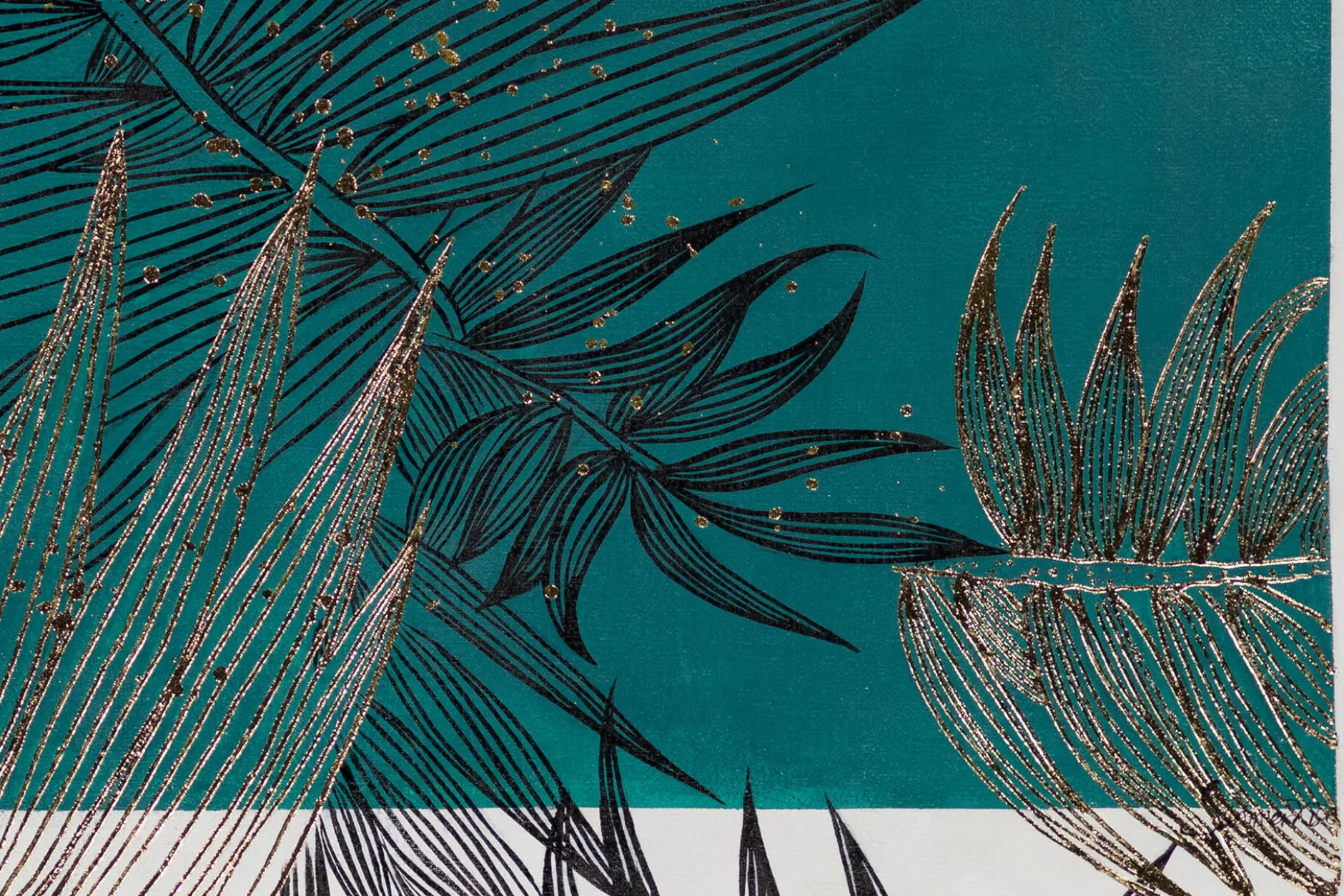 XXL Öl Gemälde 'Beauty of Plants' | Handgemaltes Unikat