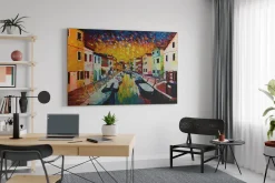 XXL Öl Gemälde 'Bellissima Venezia' | Handgemaltes Unikat