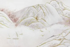 XXL Öl Gemälde 'Berge im Morgengrauen' | Handgemaltes Unikat