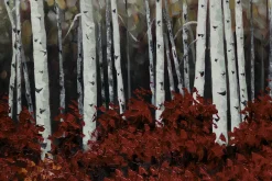 XXL Öl Gemälde 'Birch Grove' | Handgemaltes Unikat