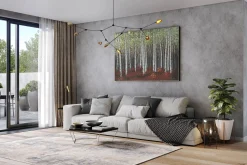 XXL Öl Gemälde 'Birch Grove' | Handgemaltes Unikat