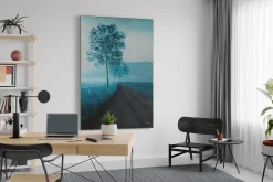 XXL Öl Gemälde 'Birch Path at Dawn' | Handgemaltes Unikat