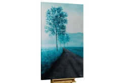 XXL Öl Gemälde 'Birch Path at Dawn' | Handgemaltes Unikat