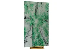 XXL Öl Gemälde 'Birch Tree Canopy' | Handgemaltes Unikat
