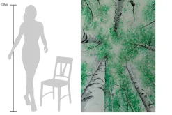 XXL Öl Gemälde 'Birch Tree Canopy' | Handgemaltes Unikat
