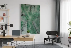 XXL Öl Gemälde 'Birch Tree Canopy' | Handgemaltes Unikat