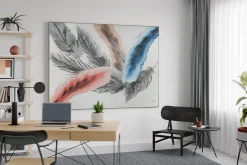 XXL Öl Gemälde 'Birds of a Feather' | Handgemaltes Unikat