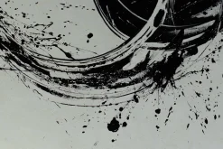 XXL Öl Gemälde 'Black Spiral' | Handgemaltes Unikat