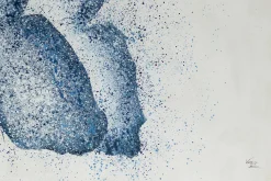 XXL Öl Gemälde 'Blauer Schmetterling' | Handgemaltes Unikat