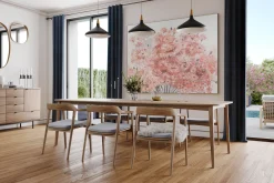 XXL Öl Gemälde 'Blühendes Rosa' | Handgemaltes Unikat