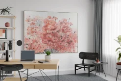 XXL Öl Gemälde 'Blühendes Rosa' | Handgemaltes Unikat