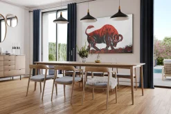 XXL Öl Gemälde 'Bloody Bull' | Handgemaltes Unikat