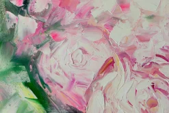XXL Öl Gemälde 'Blossoming Rosebud' | Handgemaltes Unikat