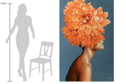 XXL Öl Gemälde 'Blüten der Inspiration' | Handgemaltes Unikat
