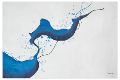 XXL Öl Gemälde 'Blue Algae' | Handgemaltes Unikat