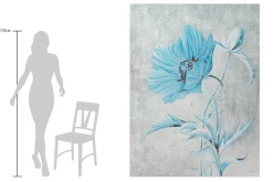 XXL Öl Gemälde 'Blue Blossom' | Handgemaltes Unikat