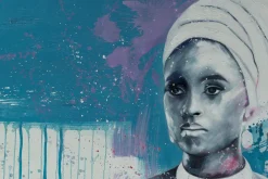 XXL Öl Gemälde 'Blue Contemplation' | Handgemaltes Unikat