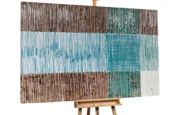 XXL Öl Gemälde 'Blue Contexture' | Handgemaltes Unikat